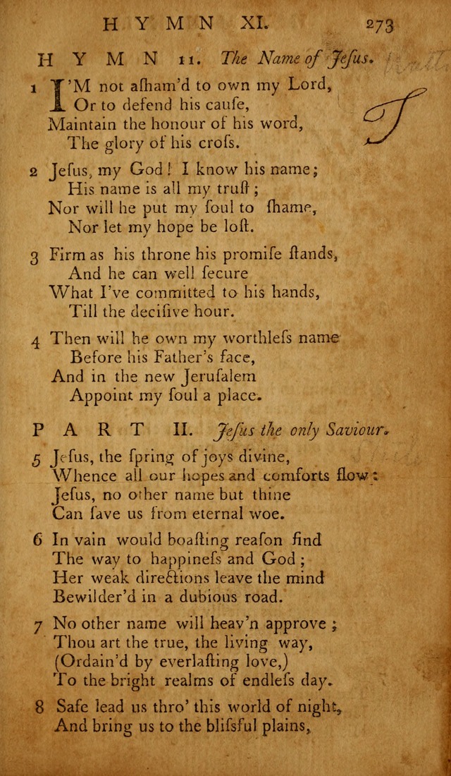 The Psalms of David: with hymns and spiritual songs: also, the catechism, confession of faith, and liturgy of the Reformed Church in the Netherlands page 273