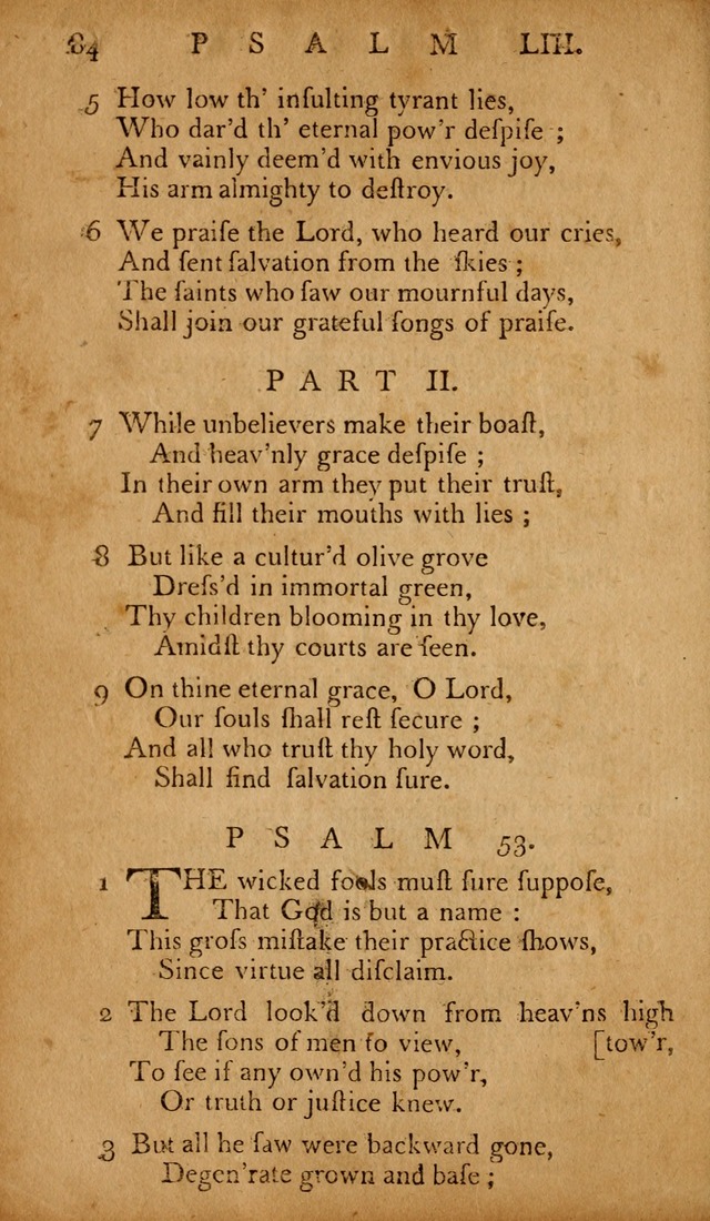 The Psalms of David: with hymns and spiritual songs: also, the catechism, confession of faith, and liturgy of the Reformed Church in the Netherlands page 84