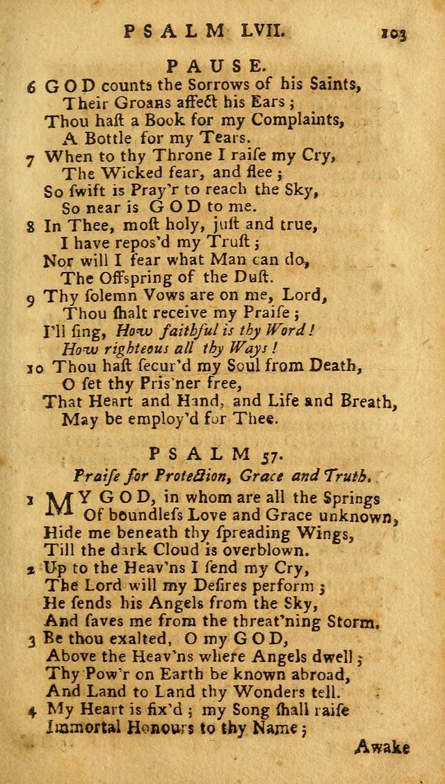 The Psalms of David: imitated in the language of the New Testament. page 103