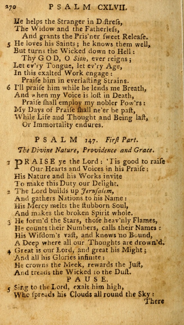 The Psalms of David: imitated in the language of the New Testament. page 270