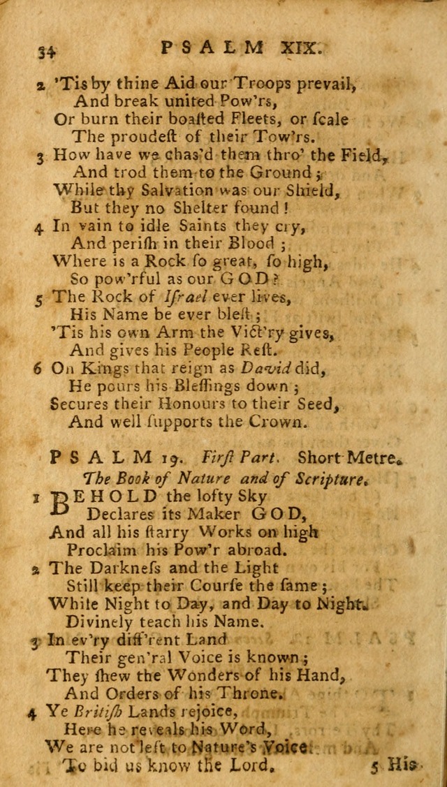 The Psalms of David: imitated in the language of the New Testament. page 34