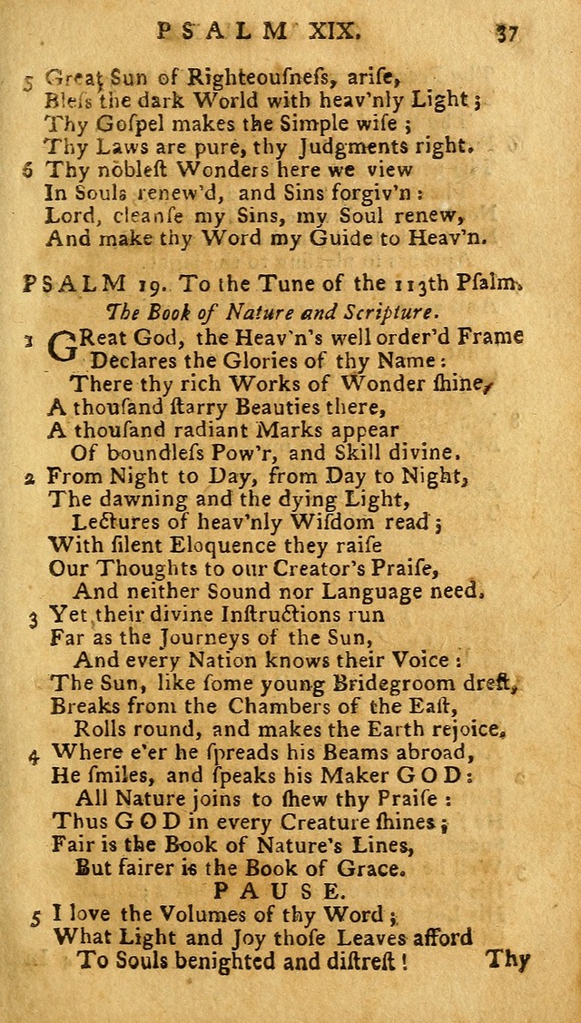 The Psalms of David: imitated in the language of the New Testament. page 37