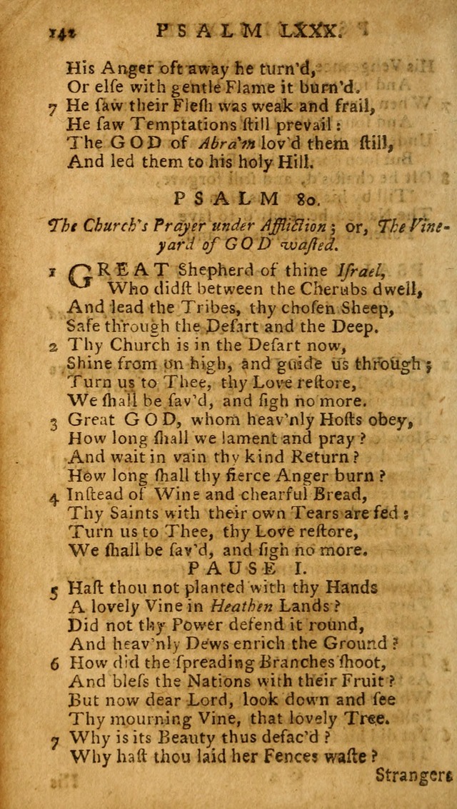 The Psalms of David: imitated in the language of the New Testament, and applied to the Christian state and worship (27th ed.) page 142