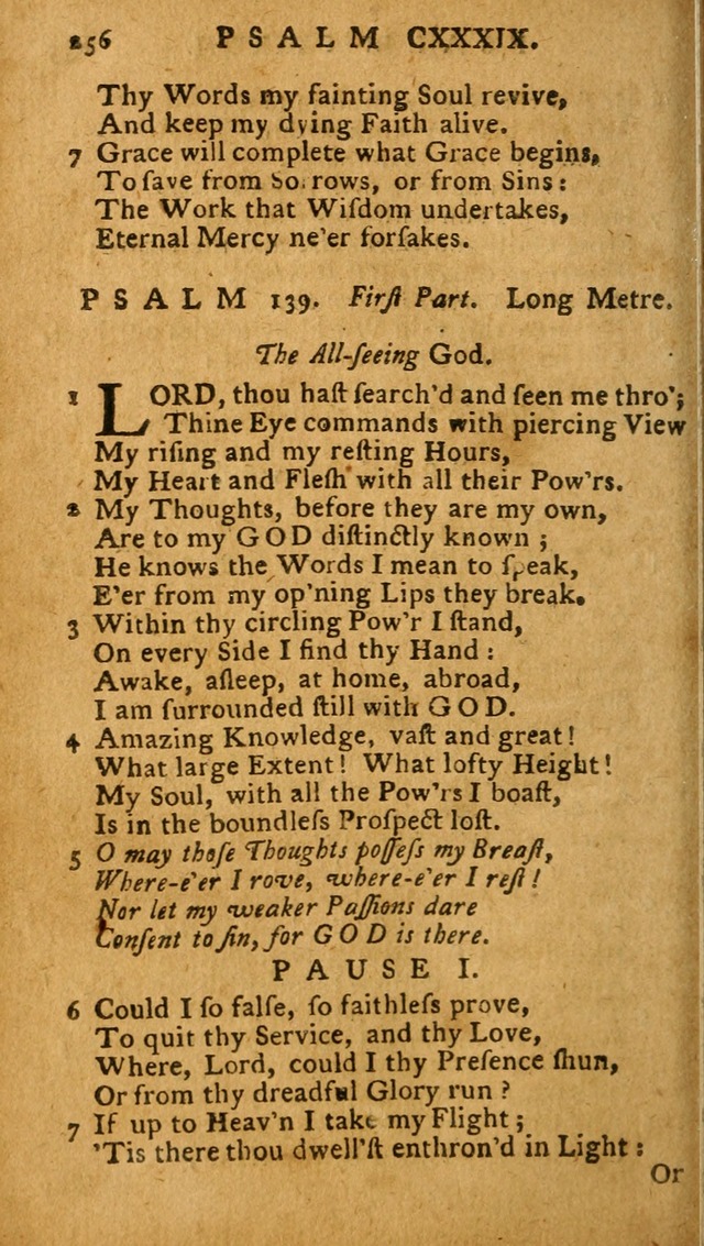 The Psalms of David: imitated in the language of the New Testament, and applied to the Christian state and worship (27th ed.) page 256