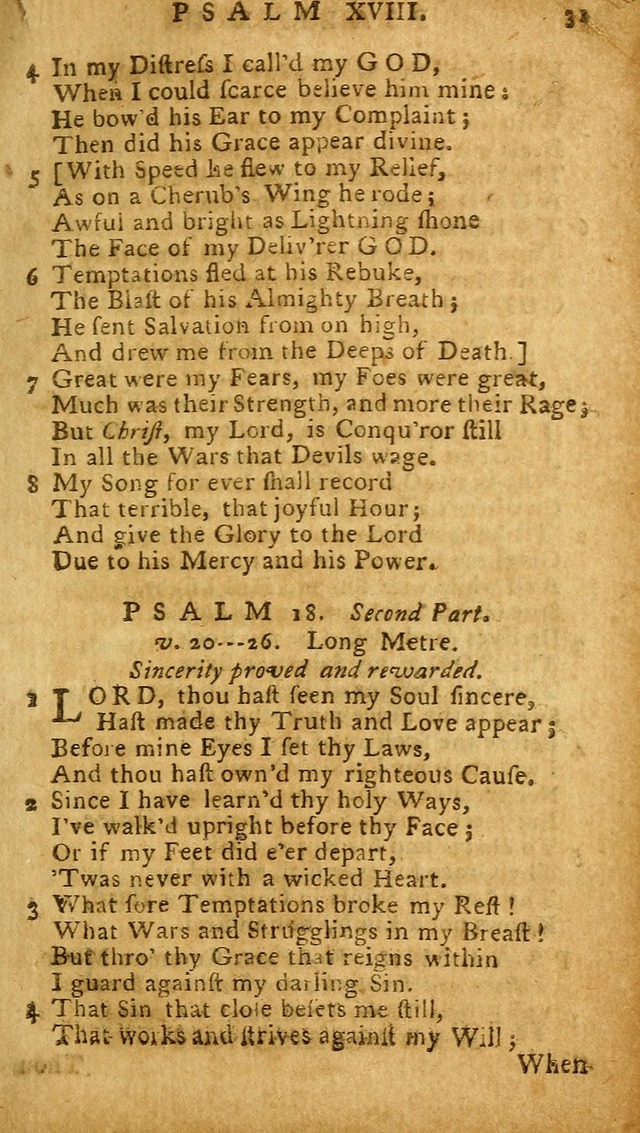 The Psalms of David: imitated in the language of the New Testament, and applied to the Christian state and worship (27th ed.) page 31