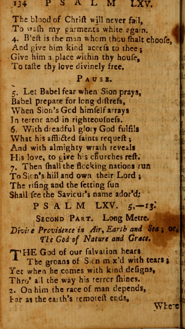 The Psalms of David: imitated in the language of the New Testament, and applied to the Christian state and worship page 134