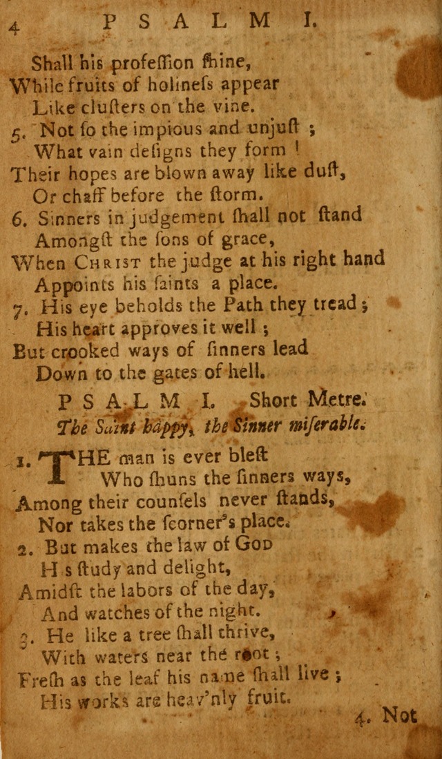 The Psalms of David: imitated in the language of the New Testament, and applied to the Christian state and worship page 4