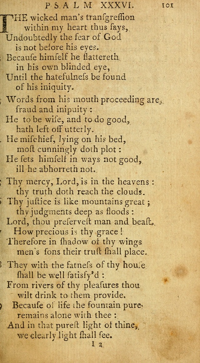 Psalms of David in metre page 101