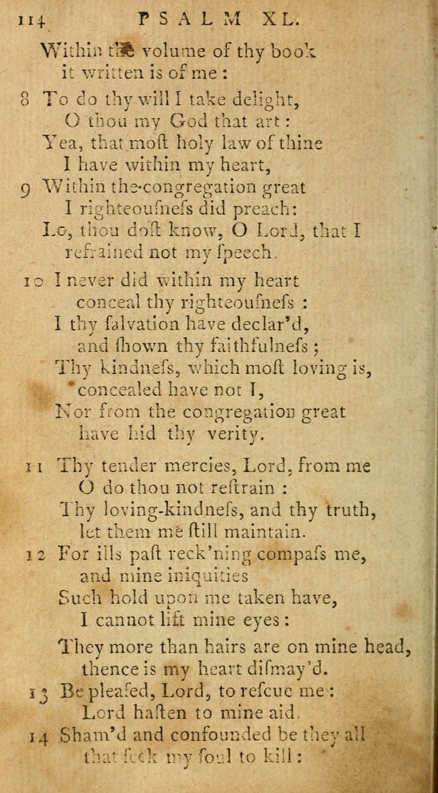Psalms of David in metre page 114