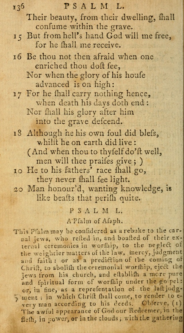 Psalms of David in metre page 136