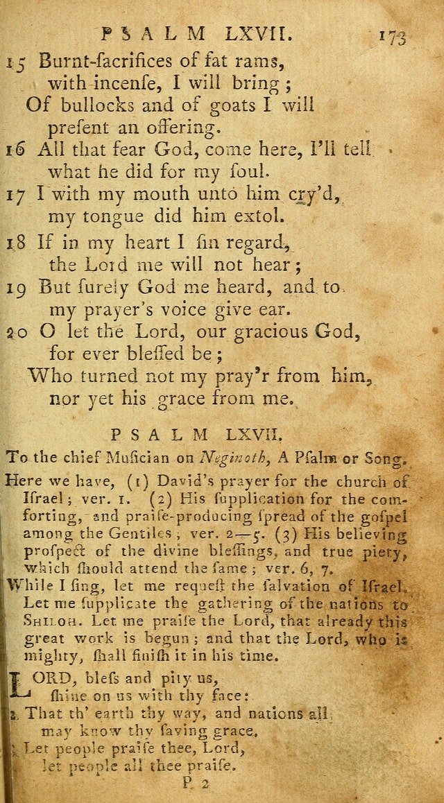 Psalms of David in metre page 173