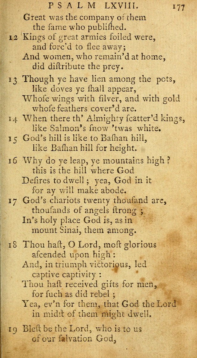 Psalms of David in metre page 177
