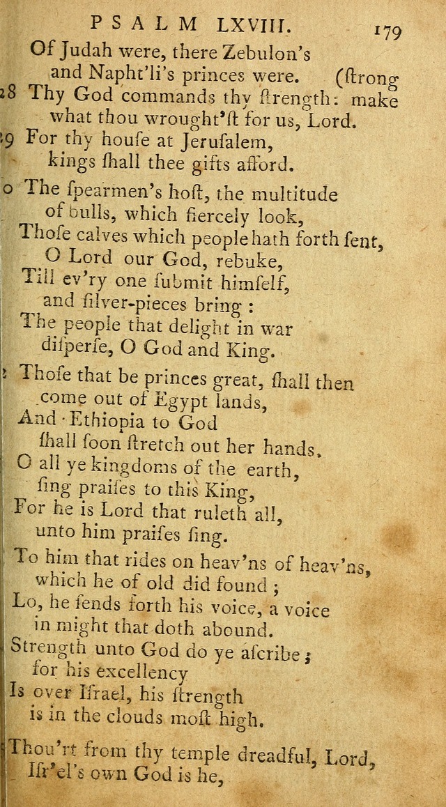 Psalms of David in metre page 179