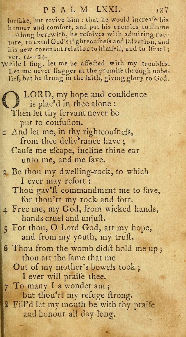 Psalms of David in metre page 187