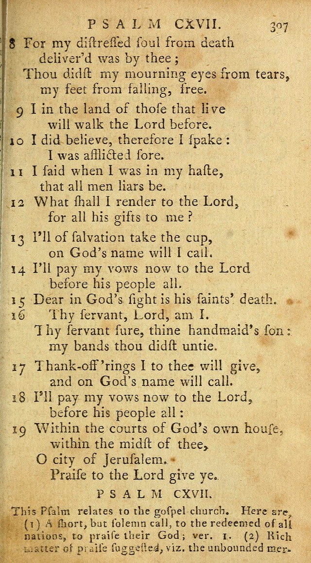 Psalms of David in metre page 305