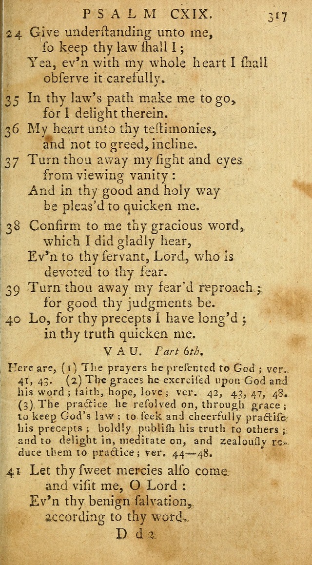Psalms of David in metre page 315