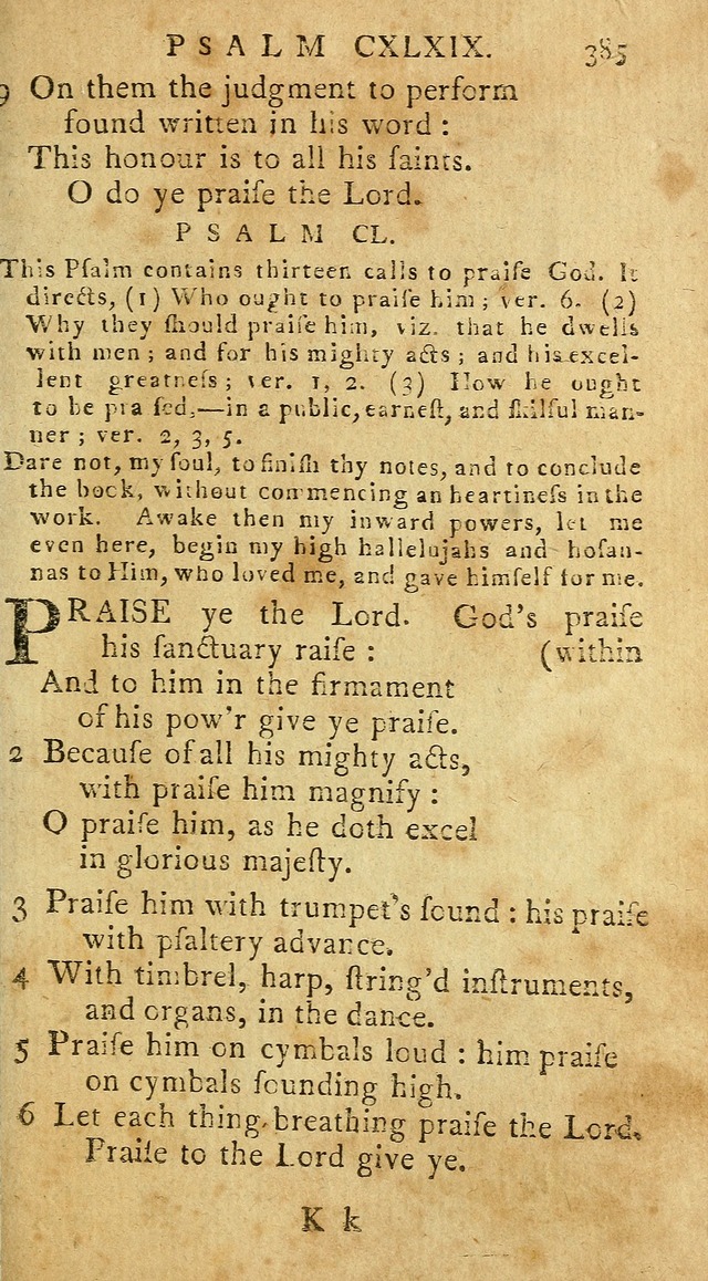 Psalms of David in metre page 383