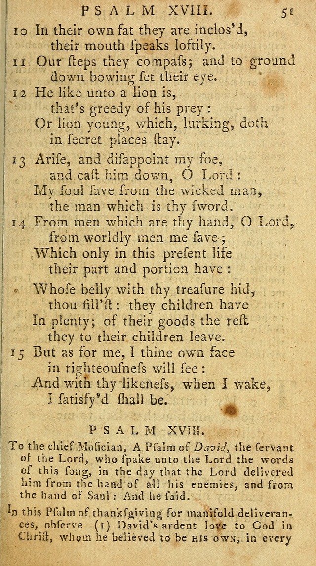 Psalms of David in metre page 51