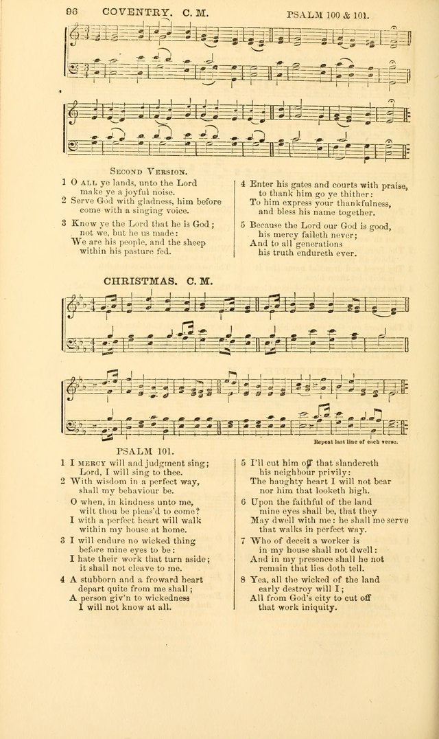 The Psalms of David: with a selection of standard music appropriately arranged according to sentiment of each Psalm or portion of Psalm (8th ed.) page 96