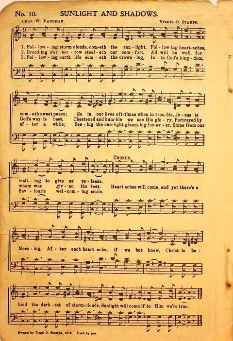 Praise Evangel: for Sunday-schools, revivals, singing-schools, conventions and general use in Christian work and worship page 10