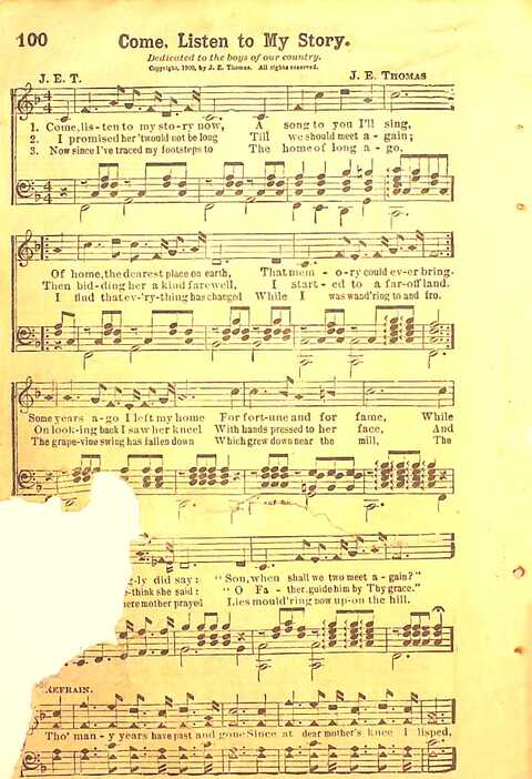 Praise Evangel: for Sunday-schools, revivals, singing-schools, conventions and general use in Christian work and worship page 100