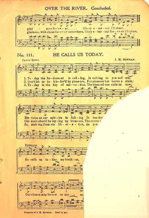 Praise Evangel: for Sunday-schools, revivals, singing-schools, conventions and general use in Christian work and worship page 111