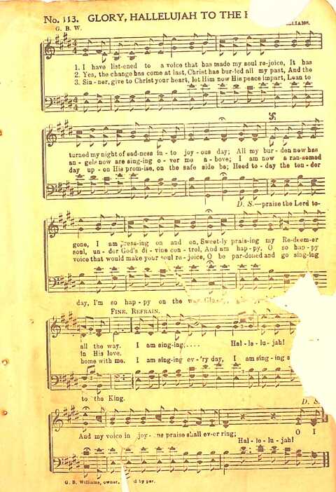 Praise Evangel: for Sunday-schools, revivals, singing-schools, conventions and general use in Christian work and worship page 114