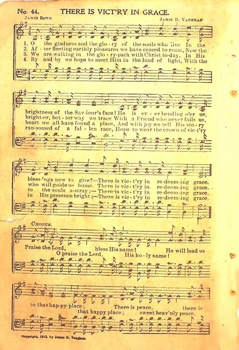 Praise Evangel: for Sunday-schools, revivals, singing-schools, conventions and general use in Christian work and worship page 44