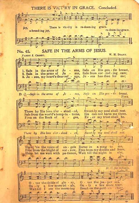 Praise Evangel: for Sunday-schools, revivals, singing-schools, conventions and general use in Christian work and worship page 45
