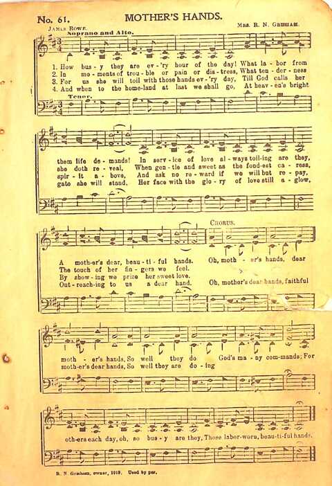 Praise Evangel: for Sunday-schools, revivals, singing-schools, conventions and general use in Christian work and worship page 61