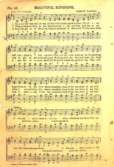 Praise Evangel: for Sunday-schools, revivals, singing-schools, conventions and general use in Christian work and worship page 62