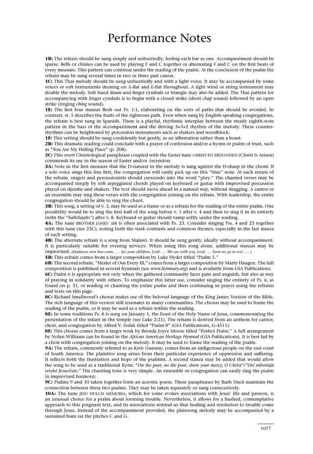 Psalms for All Seasons: a complete Psalter for worship page 1079