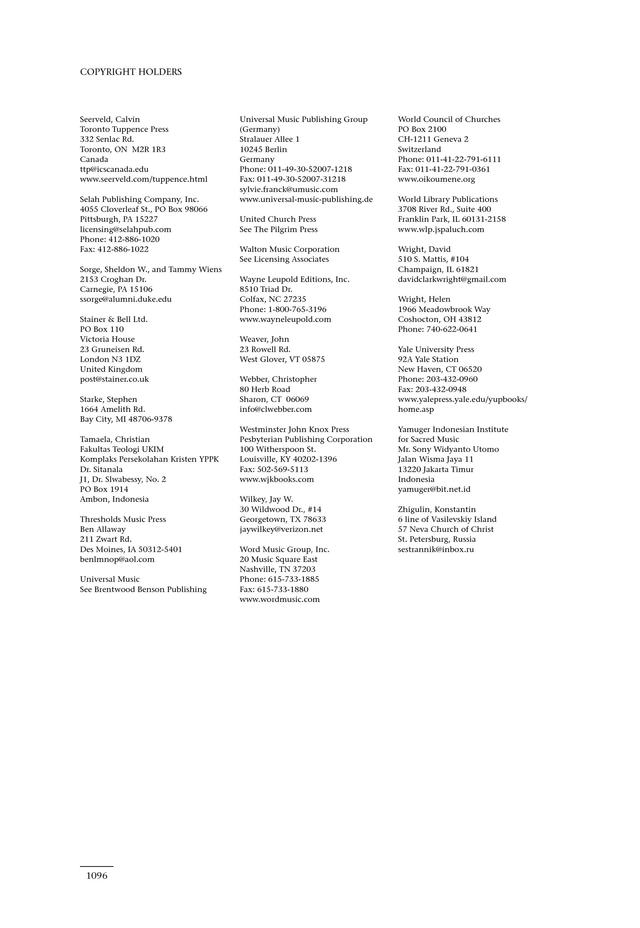 Psalms for All Seasons: a complete Psalter for worship page 1098