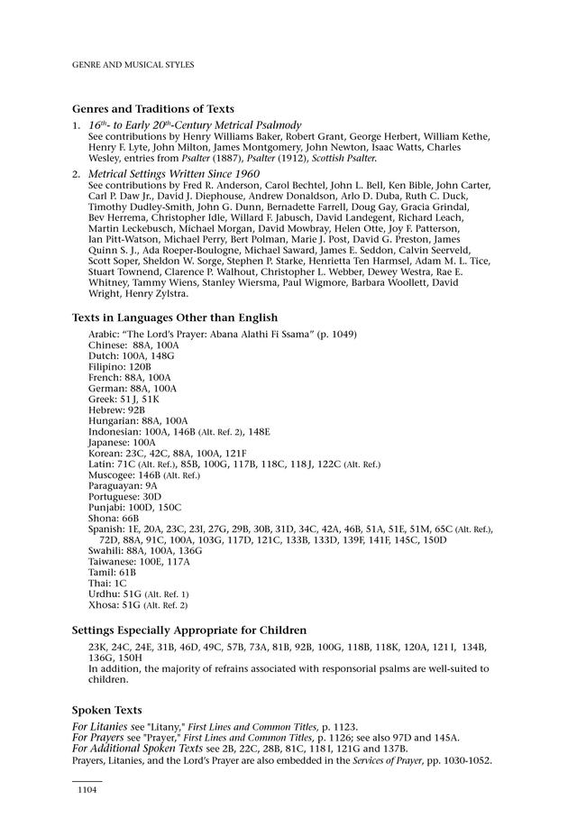 Psalms for All Seasons: a complete Psalter for worship page 1106