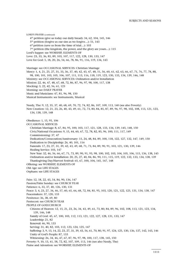 Psalms for All Seasons: a complete Psalter for worship page 1113