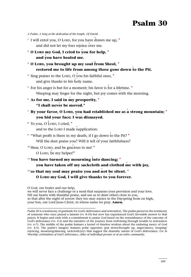 Psalms for All Seasons: a complete Psalter for worship page 189