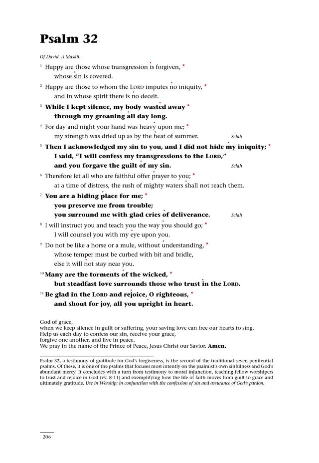 Psalms for All Seasons: a complete Psalter for worship page 206