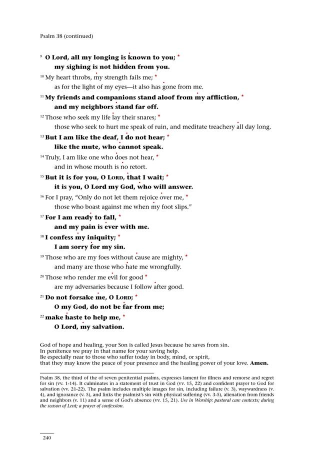 Psalms for All Seasons: a complete Psalter for worship page 240
