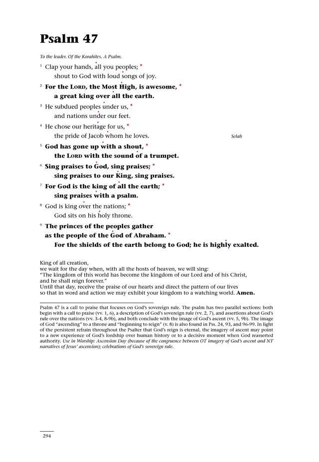 Psalms for All Seasons: a complete Psalter for worship page 294