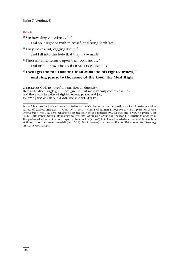 Psalms for All Seasons: a complete Psalter for worship page 36