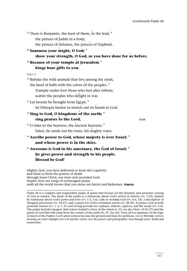 Psalms for All Seasons: a complete Psalter for worship page 418