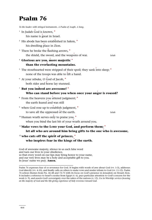 Psalms for All Seasons: a complete Psalter for worship page 465