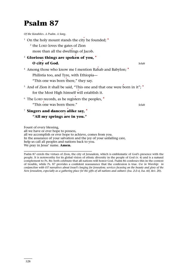Psalms for All Seasons: a complete Psalter for worship page 529