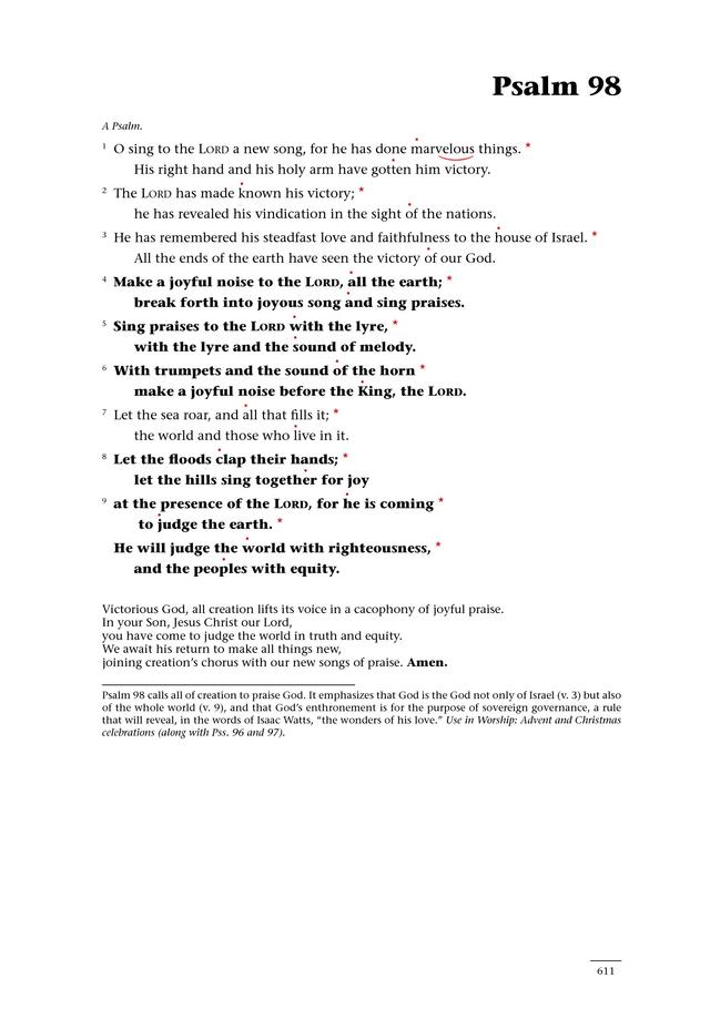 Psalms for All Seasons: a complete Psalter for worship page 613