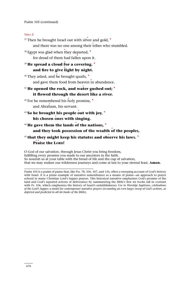 Psalms for All Seasons: a complete Psalter for worship page 672