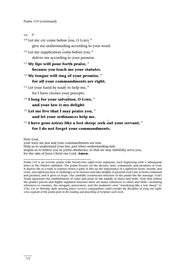 Psalms for All Seasons: a complete Psalter for worship page 774