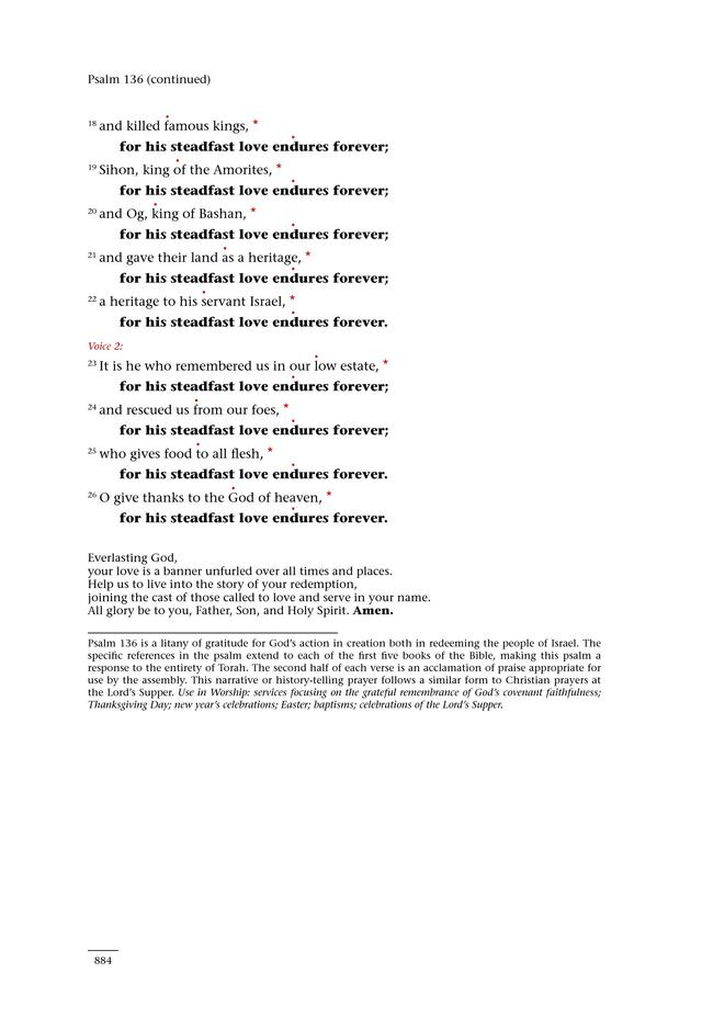 Psalms for All Seasons: a complete Psalter for worship page 886