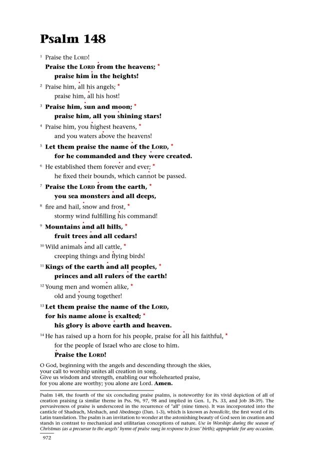 Psalms for All Seasons: a complete Psalter for worship page 974