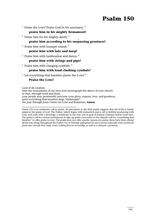 Psalms for All Seasons: a complete Psalter for worship page 995