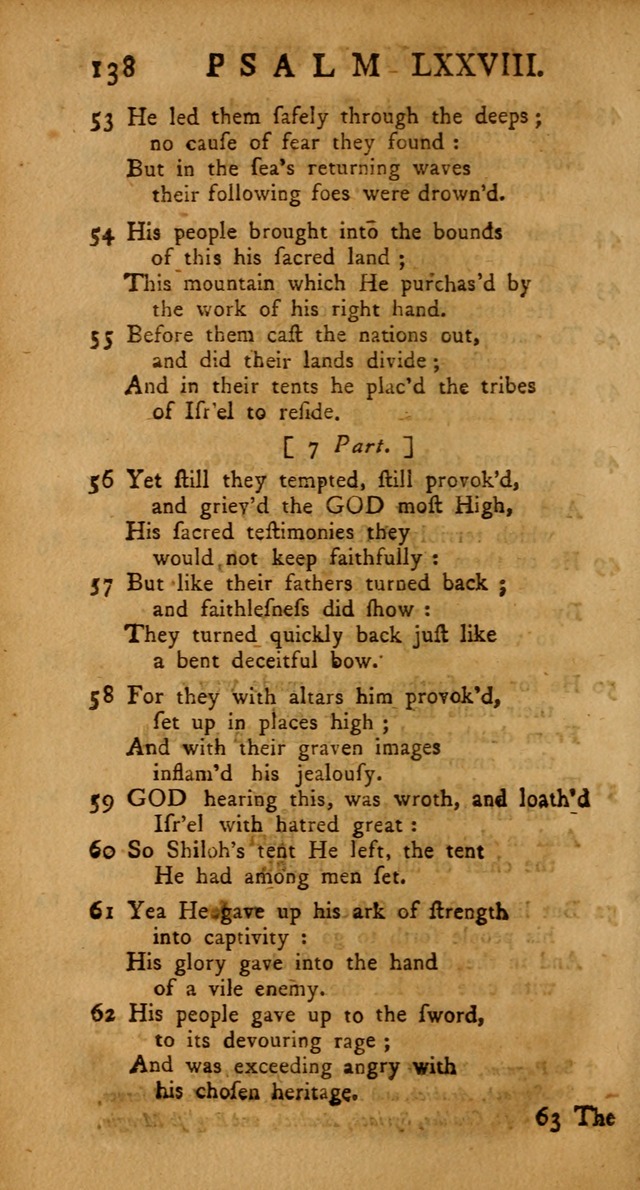 The Psalms Hymns and Spiritual Songs of the Old and New Testament, faithfully translated into English Metre: being the New-England Psalm-Book, revised and improved... (2nd ed.) page 138